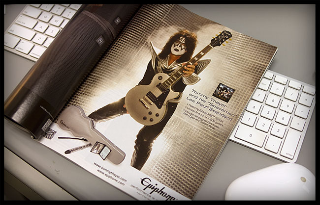 Tommy Thayer Print Ad