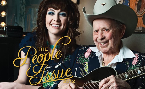 Jessica Frech and Little Jimmie Dickens in The Nashville Scene - People Issue