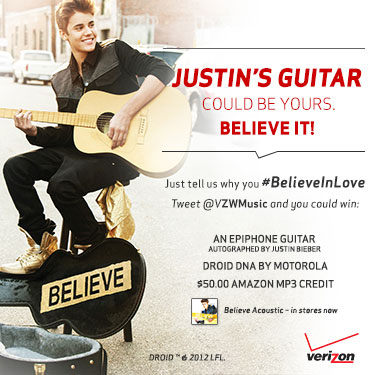 Justin Bieber's Guitar Could Be Yours. Believe It!