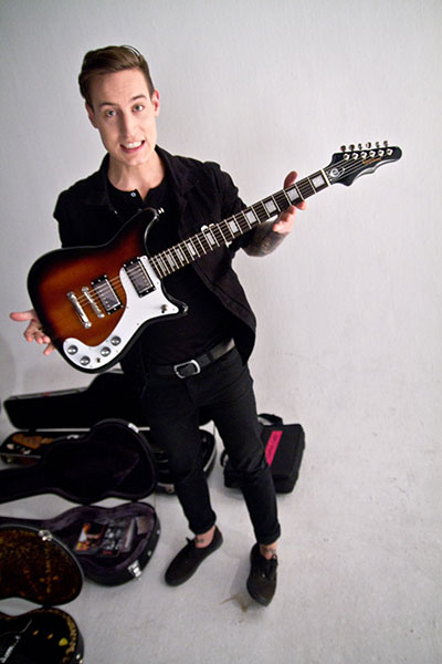 Paul Marc Rousseau of Silverstein On Tour With Epiphone Wilshire