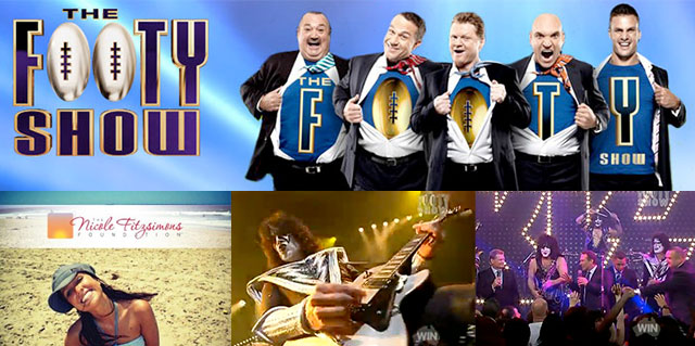 KISS and Tommy Thayer Rock The Footy Show and Honor Nicole Fitzsimons