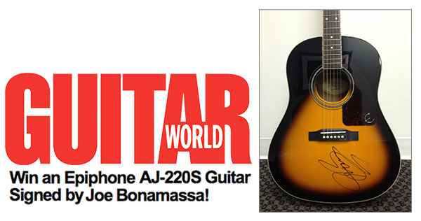 Register To Win A Joe Bonamassa Signed Epiphone AJ-220S From Guitar World