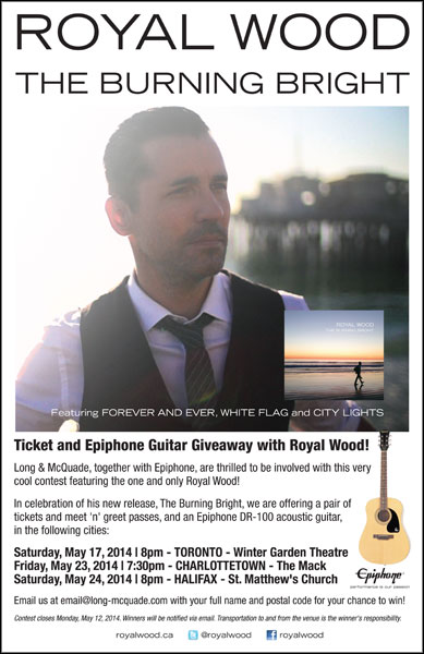 You Could Win Tickets and Meet 'N' Greet Passes To A Royal Wood Show
