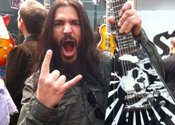 Robb Flynn at NAMM Epiphone Booth