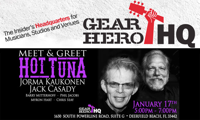 Meet Jack Casady at Gear Hero HQ in Deerfield Beach, Florida