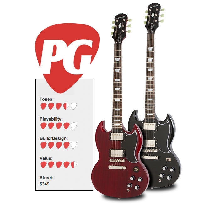 Jordan Wagner at Premier Guitar Reviews The Epiphone G-400 PRO