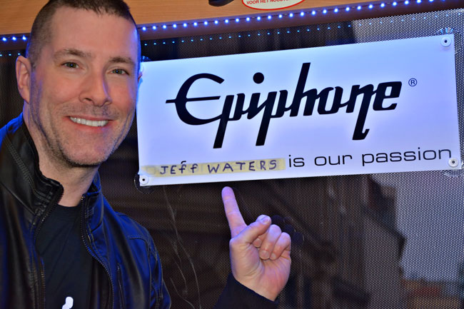Jeff Waters Completes String of Epiphone Clinics in Germany