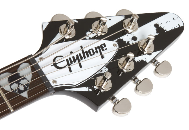 Total Guitar Reviews The Epiphone Robb Flynn Love/Death Flying-V