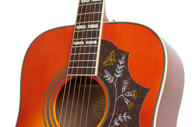 Epiphone Hummingbird PRO bridge