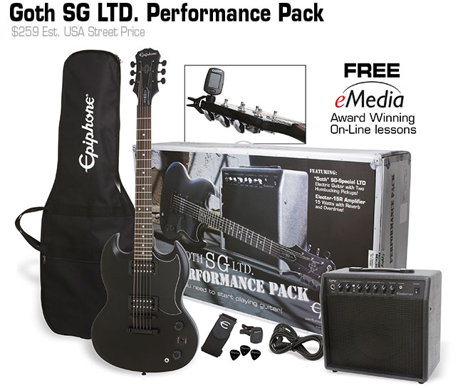 Epiphone Goth SG Performance Pack