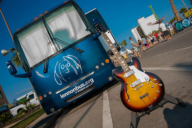 Epiphone Sponsors The John Lennon Educational Tour Bus