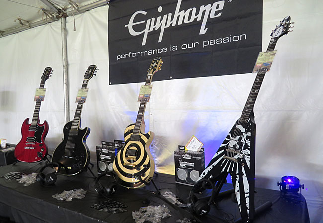 Epiphone Rock's Crazy Dave's Music Experience at Aftershock 2013