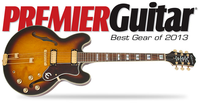 Epiphone 50th Anniversary Sheraton Makes Premier Guitar's Best Gear of 2013 List