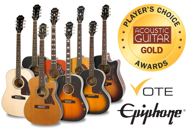 2014 Acoustic Guitar Player's Choice Awards: Vote for Epiphone!