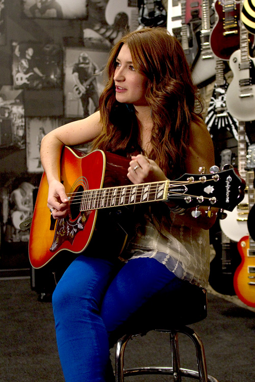 Tenille Visits Epiphone Headquarters In Nashville