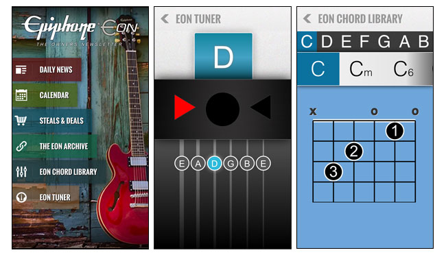 Epiphone presents the EON, the new Epiphone Owners Newsletter App