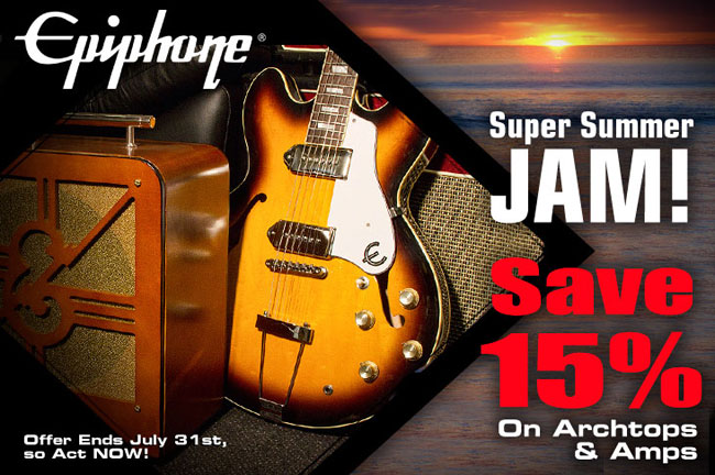 Epiphone’s Super Summer Jam Archtop Sale