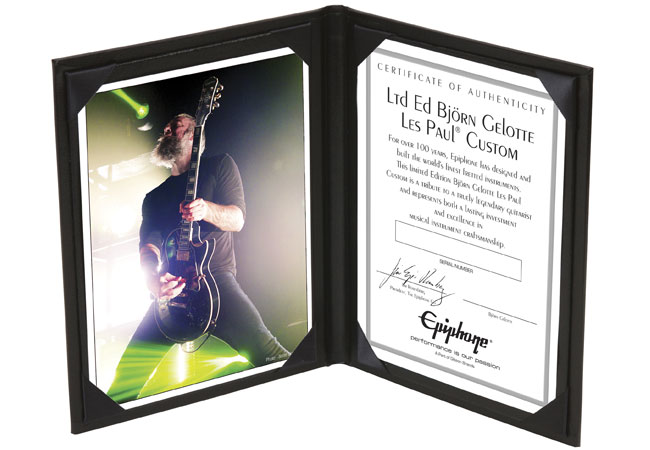 Epiphone Ltd. Ed. Björn Gelotte Les Paul Custom Outfit
