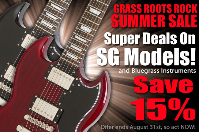 Epiphone's Grass Roots Rock Summer Sale