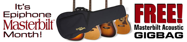 It's Masterbilt Month! Get a FREE Masterbilt Acoustic Gigbag