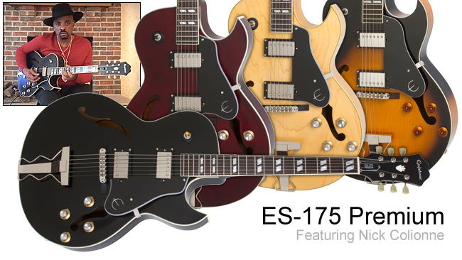 Nick Colionne Demo's The Epiphone ES-175 Premium