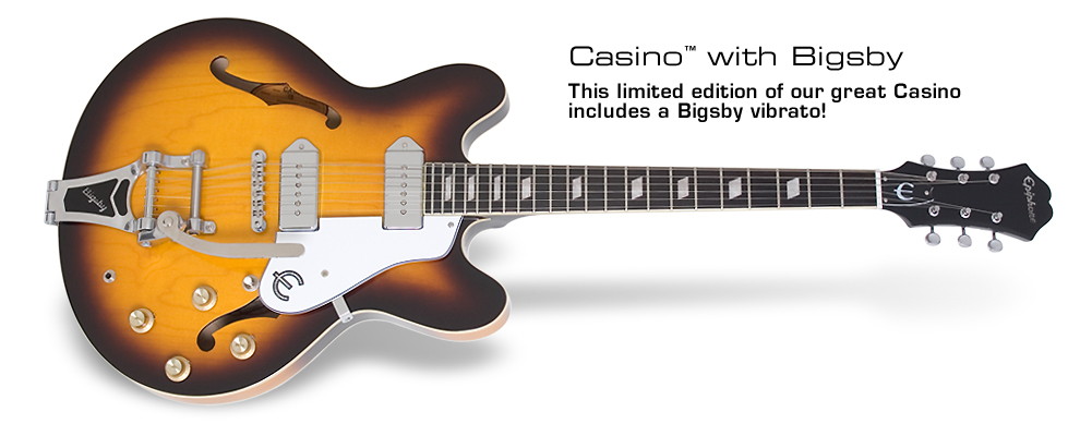 epiphone casino w bigsby