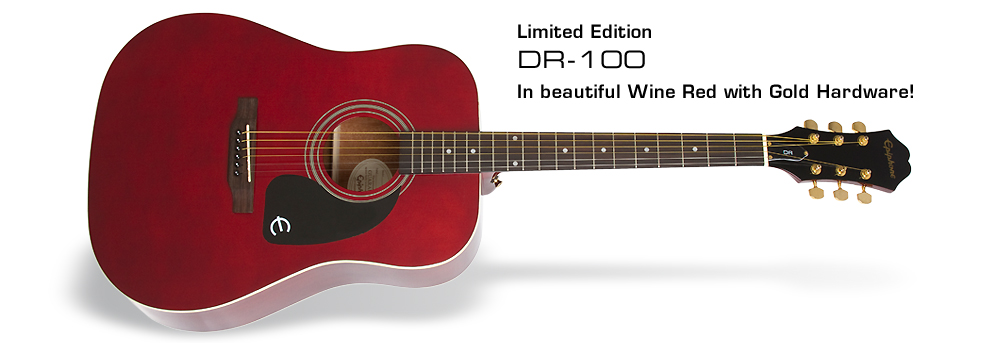 Epiphone Ltd. Ed. DR-100 Wine Red