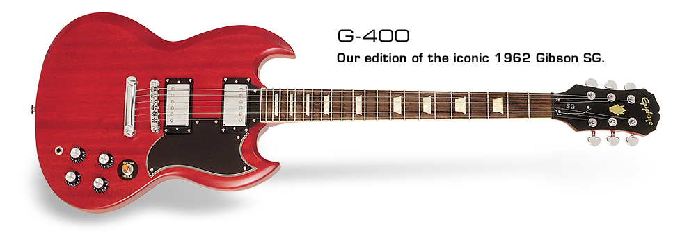 Epiphone SG Vintage G-400 worn cherry neck binding | Epiphone Guitars